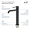 Kibi Circular Single Handle Bathroom Vessel Sink Faucet KBF1009MB - alternate 3